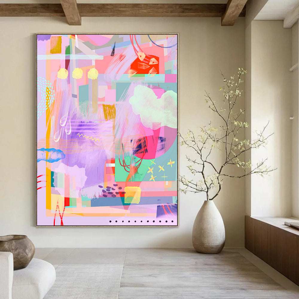 abstract toned wall art